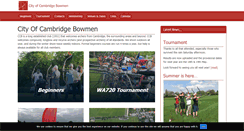 Desktop Screenshot of cityofcambridgebowmen.co.uk