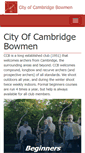 Mobile Screenshot of cityofcambridgebowmen.co.uk